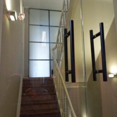 Glaswerken Maastricht - tussenwand van glas