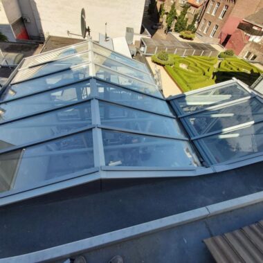 Glaswerken Maastricht - plaatsing glazen veranda